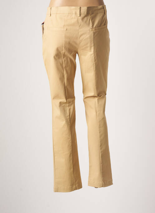 Pantalon chino țesătură poplin mărime normală bej AGATHE & LOUISE femme