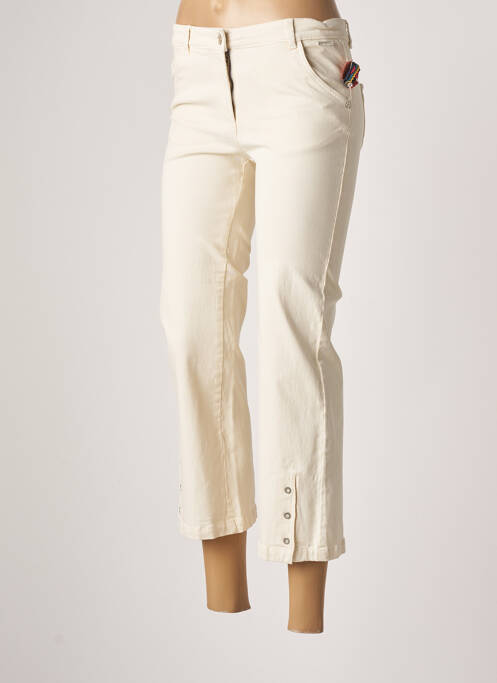 Pantalon trei sferturi bej AGATHE & LOUISE femeie