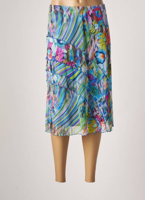 Fustă midi albastru JEAN DELFIN femeie