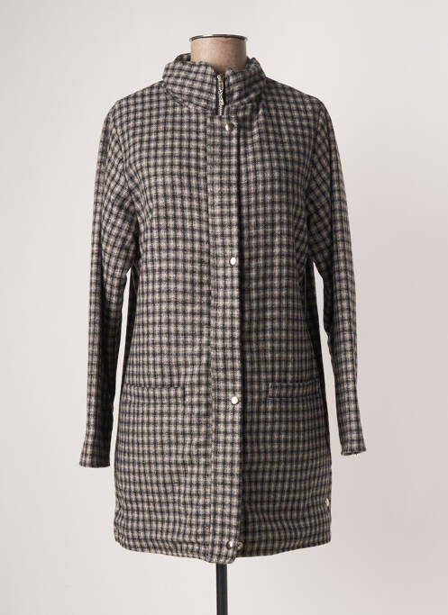 Palton lung gri AGATHE & LOUISE femeie