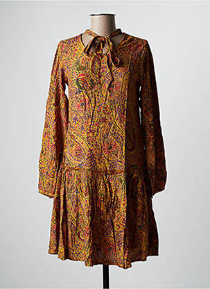 Rochie midi mâneci lungi mâneci lungi galben AGATHE & LOUISE femeie