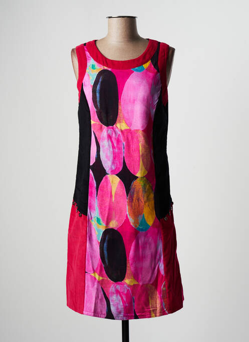 Rochie midi roz AURA BY FIGURE LIBRE femeie