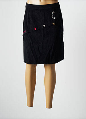 Fustă midi negru AURA BY FIGURE LIBRE femeie