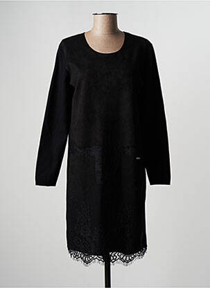 Rochie scurtă mâneci lungi mâneci lungi negru FELINO femeie