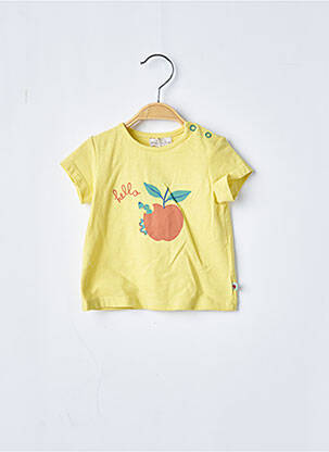 Tricou elasticitate mâneci scurte galben MOULIN ROTY fată