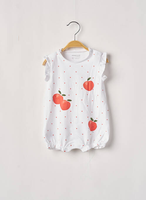 Salopetă scurtă alb MAYORAL fată