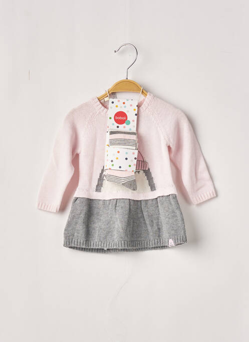 Rochie midi roz BOBOLI fată