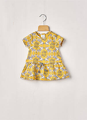 Rochie midi galben BOBOLI fată