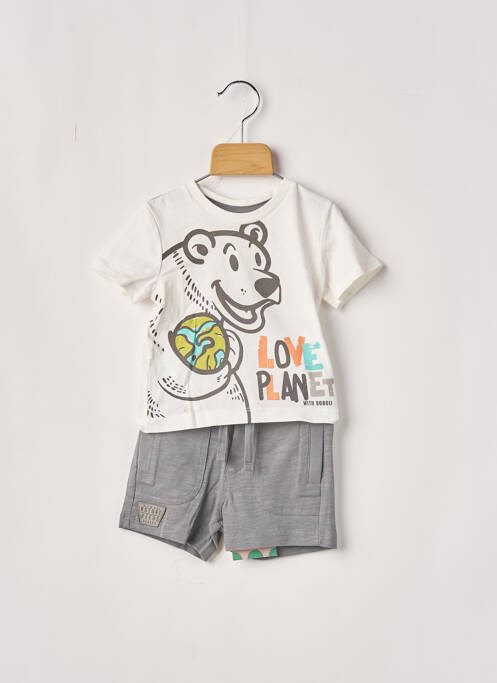 Set șort gri BOBOLI băiat