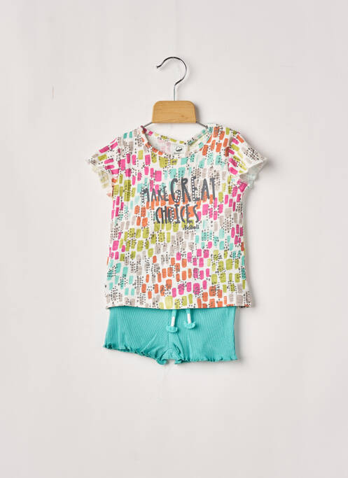 Set șort albastru BOBOLI fată