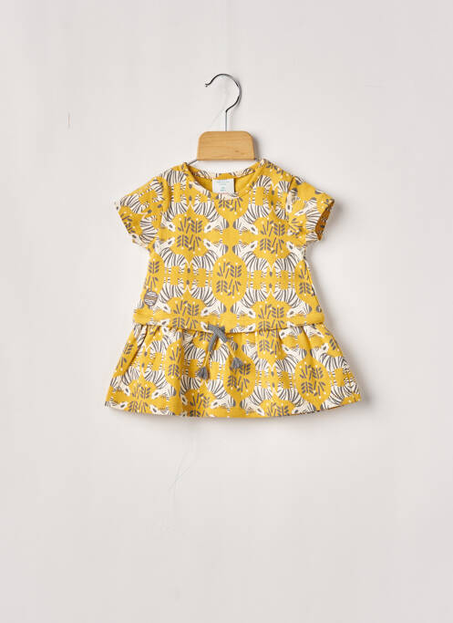 Rochie midi galben BOBOLI fată