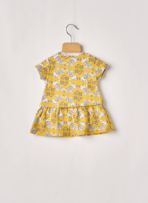 Rochie midi galben BOBOLI fată