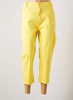 Pantalon trei sferturi galben PIMENT ROUGE femeie