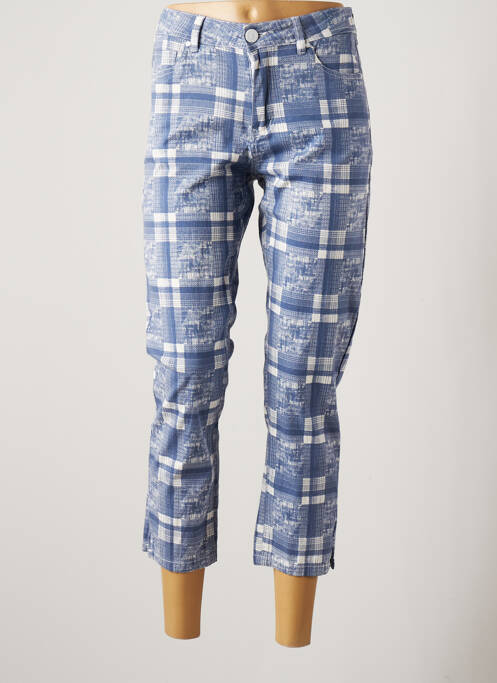 Pantalon trei sferturi albastru POMME ROUGE femeie