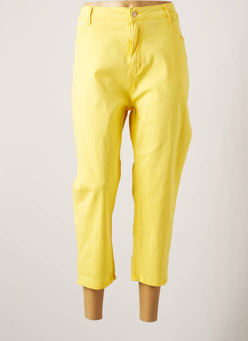 Pantalon trei sferturi galben PIMENT ROUGE femeie