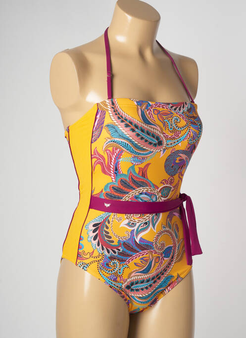 Costum de baie dintr-o singură piesă galben LPB femeie