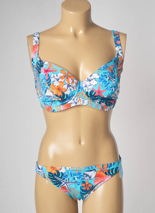 Costum de baie din două piese albastru OLYMPIA femeie