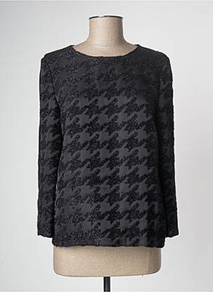 Top țesătură crep mâneci 3/4 negru ESSENTIEL ANTWERP femeie