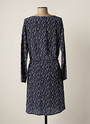 Rochie midi croială fluidă mâneci lungi albastru HARTFORD femeie