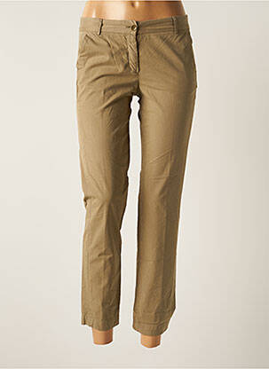Pantalon 7/8 țesătură poplin mărime normală bej HARTFORD femeie