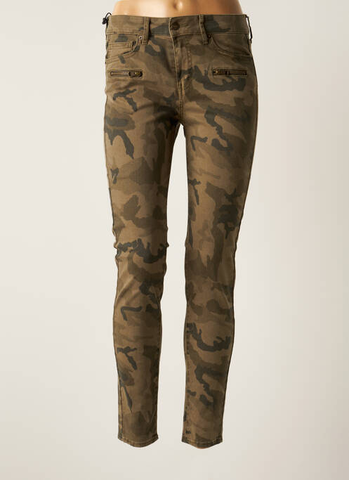 Pantalon slim verde FIVE femeie