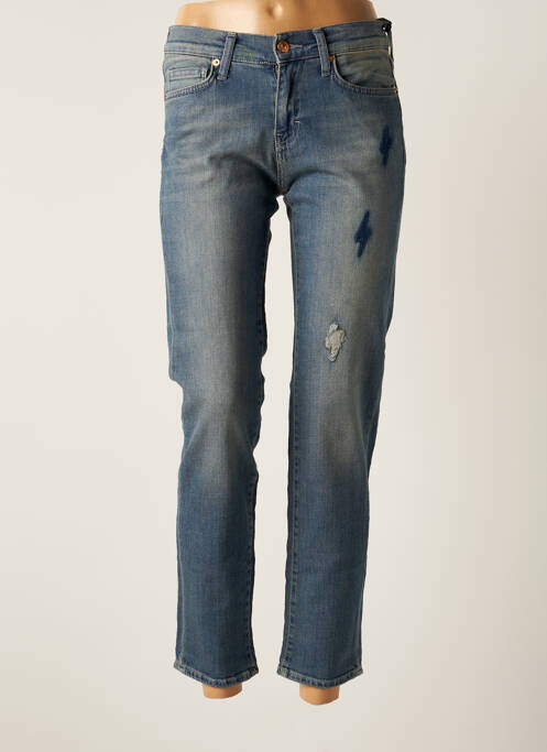 Blugi cu croială dreaptă albastru FIVE femeie