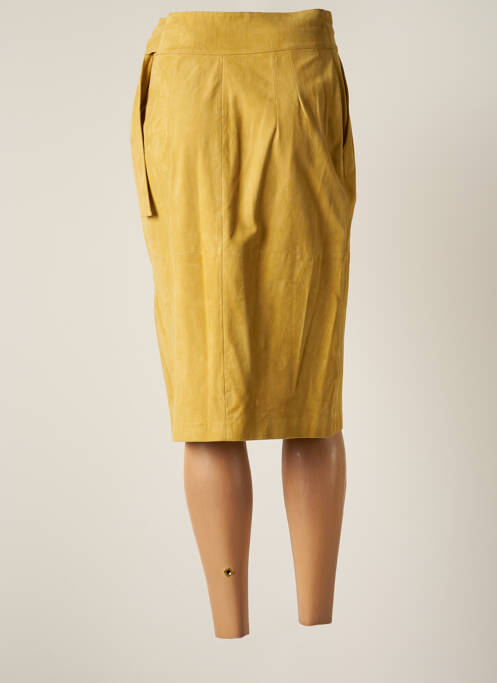 Fustă midi galben BA&SH femeie