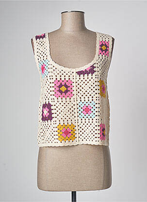 Top bej LES TROPEZIENNES PAR M.BELARBI femeie