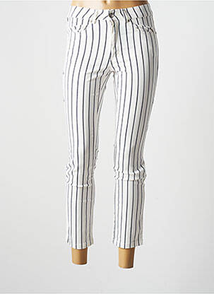 Pantalon 7/8 alb SIGNE NATURE femeie