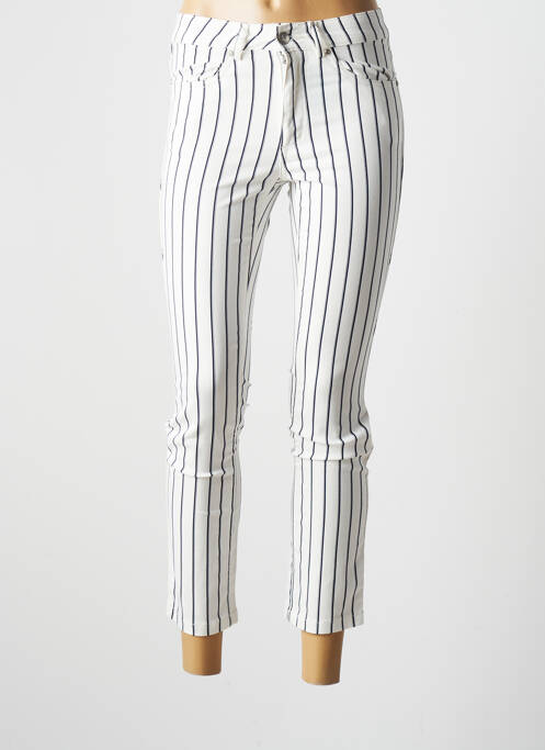 Pantalon 7/8 alb SIGNE NATURE femeie