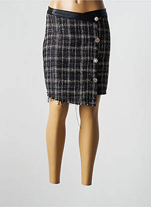 Fustă scurtă negru DESGASTE femeie