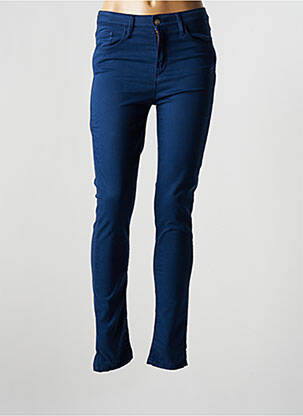 Pantalon slim albastru DESGASTE femeie