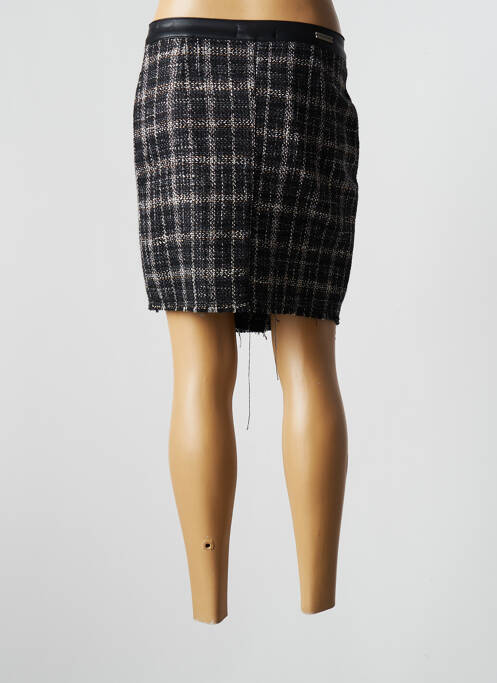 Fustă scurtă negru DESGASTE femeie