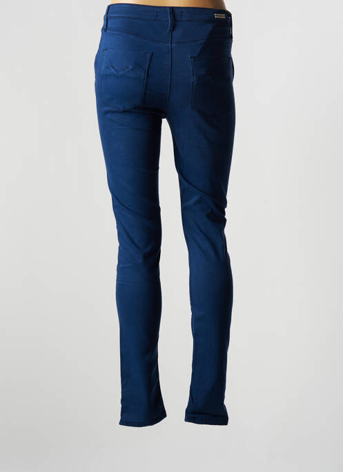 Pantalon slim albastru DESGASTE femeie