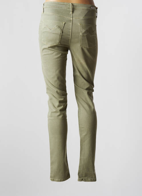 Pantalon slim verde DESGASTE femeie