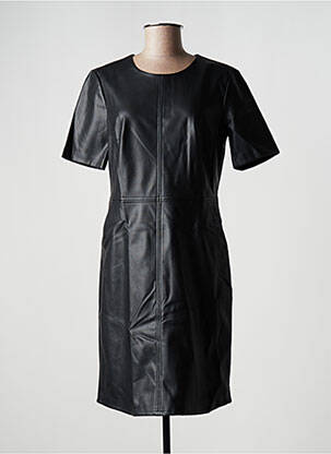 Rochie midi închidere cu fermoar la spate mâneci scurte negru ESPRIT femeie