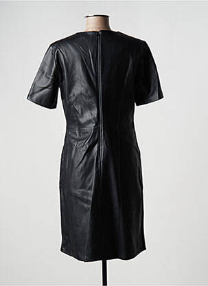 Rochie midi închidere cu fermoar la spate mâneci scurte negru ESPRIT femeie