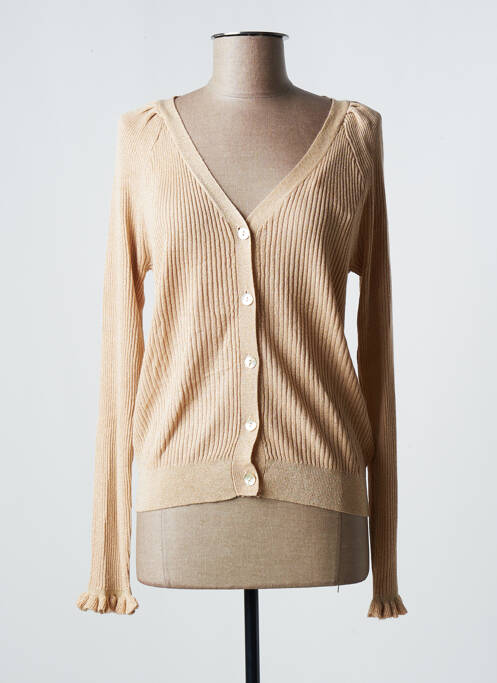 Vestă cu mâneci lungi bej VILA femeie