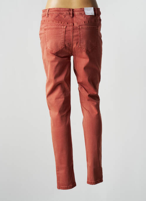 Pantalon slim portocaliu VILA femeie