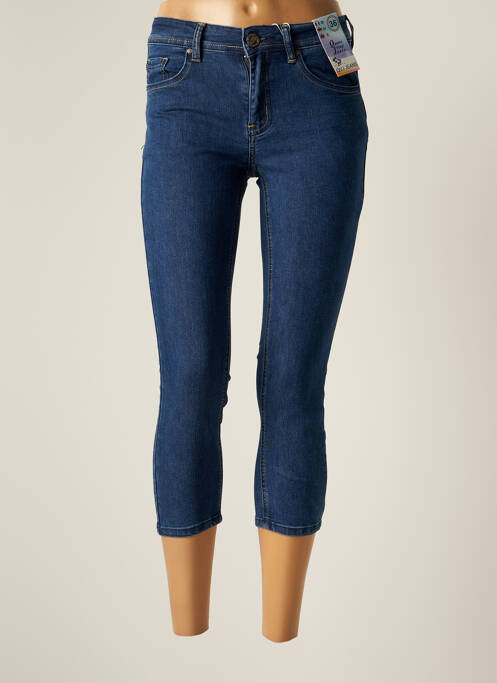 Blugi skinny albastru QUATRE VINGT JOURS femeie