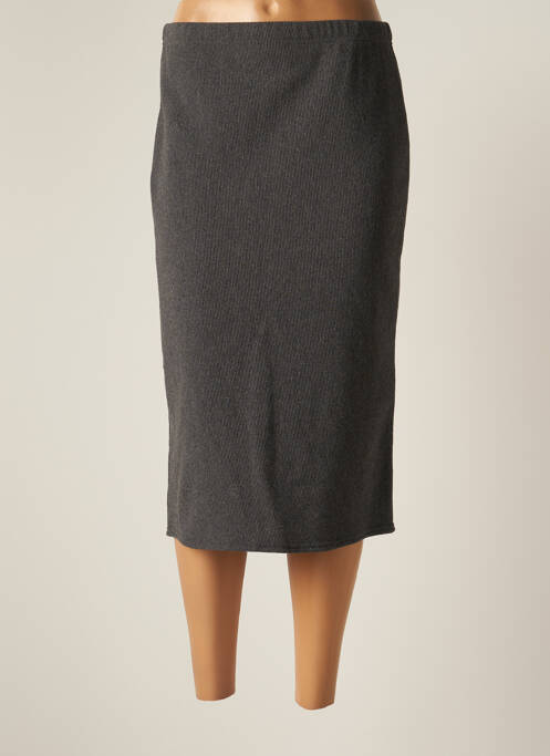 Fustă midi gri QUATRE VINGT JOURS femeie