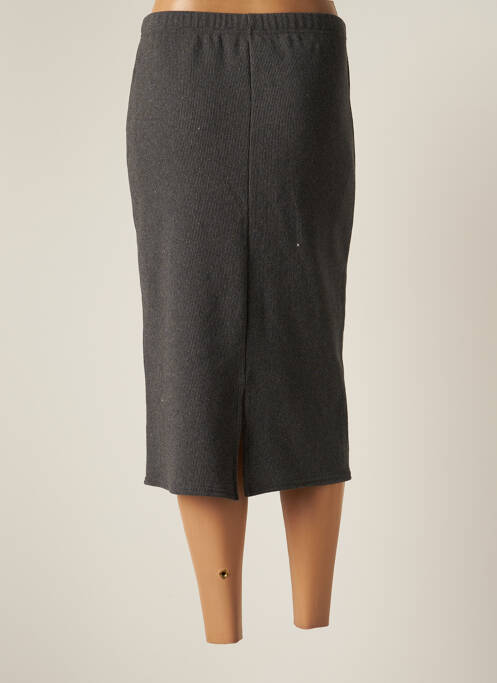 Fustă midi gri QUATRE VINGT JOURS femeie