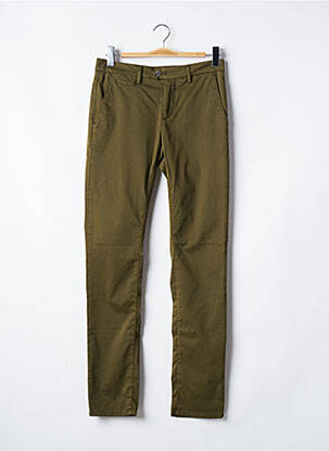 Pantalon chino elasticitate mărime normală verde TELERIA ZED bărbat