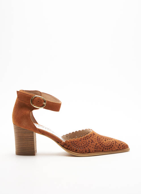 Sandale/Pantofi decupați maro MYMA femeie