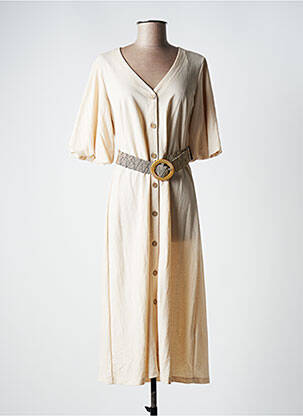 Rochie midi bej TIFFOSI femeie