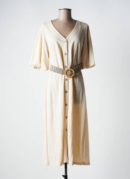 Rochie midi bej TIFFOSI femeie