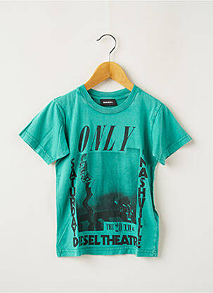 Tricou elasticitate mâneci scurte verde DIESEL băiat