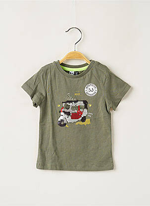 Tricou elasticitate mâneci scurte verde 3 POMMES băiat