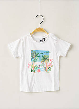 Tricou alb 3 POMMES fată