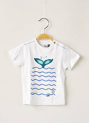 Tricou alb 3 POMMES băiat